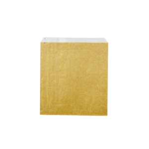 2 SQUARE BROWN GREASEPROOF-LINED BAG