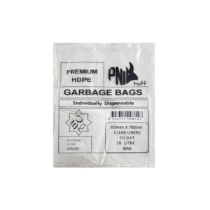 BIN LINER 78L CLEAR HEAVY DUTY PREMIUM