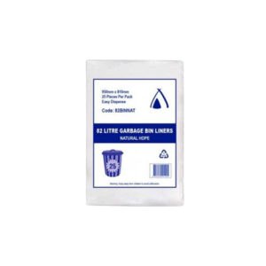 BIN LINER 82L CLEAR