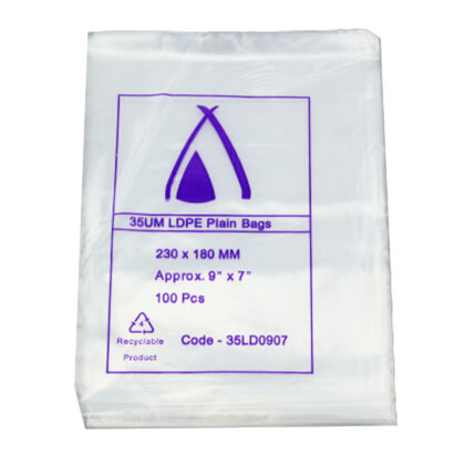 TP 9 X 7 LDPE BAG 35UM (100PCS X 10PACK)