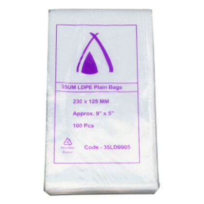 TP 9 X 5 LDPE BAG 35UM (100PCS X 10PACK)