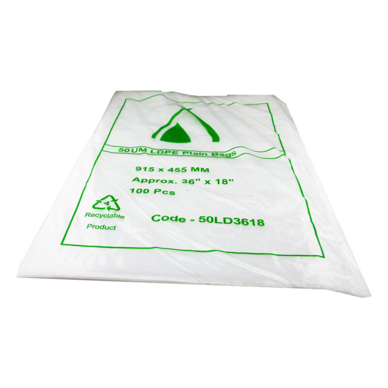 TP 36 X 18 LDPE BAG 50UM (100PCS X 5PACK)