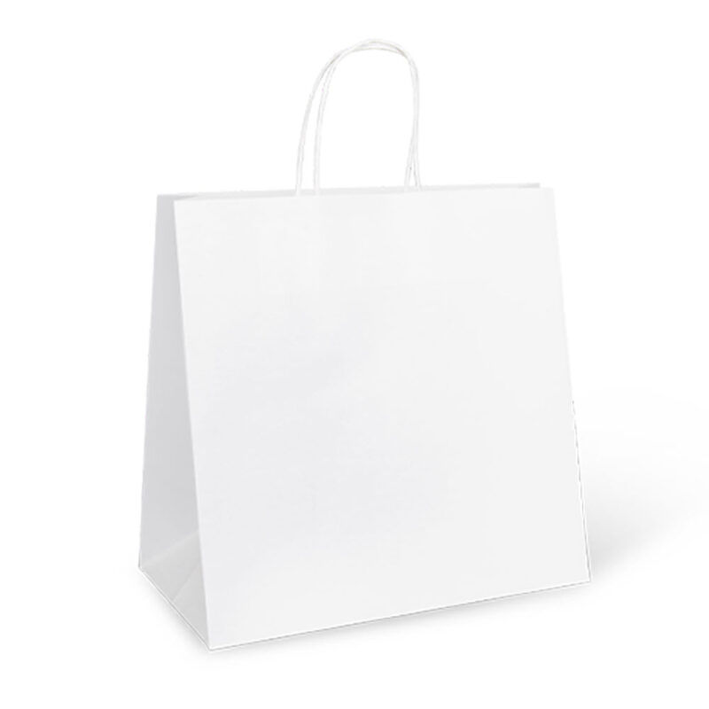 DET JUMBO HANDLE PAPER BAG WHITE 370 X 355 X 220 (C723S0001) (150PCS/CTN)