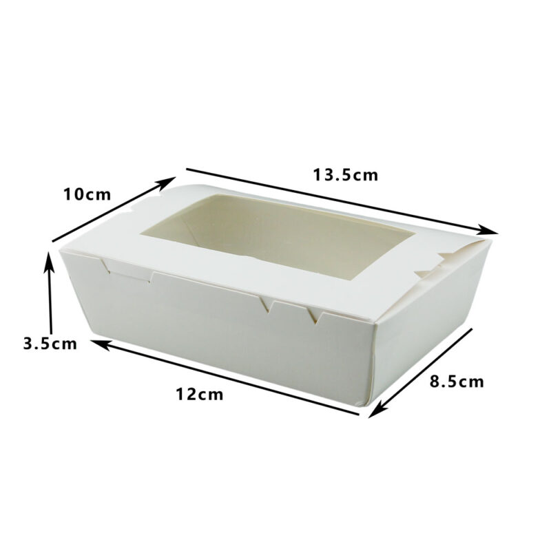 DET WINDOW LUNCH BOX X-SMALL WHITE (50PCS X 4SLV) - Image 2