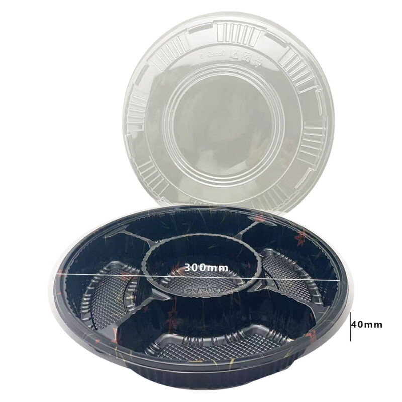 JC 5-COMPARTMENT SUSHI PLATTER SET (25PCS X 4SLV) - Image 2