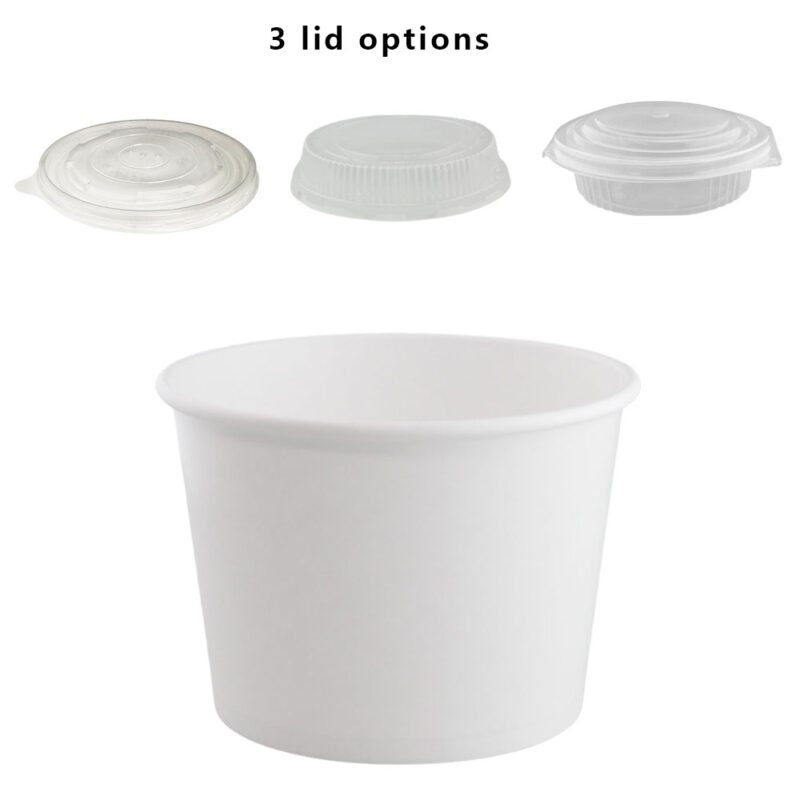 JC 1000ML PAPER BOWL WHITE (50PCS X 12SLV) - Image 2