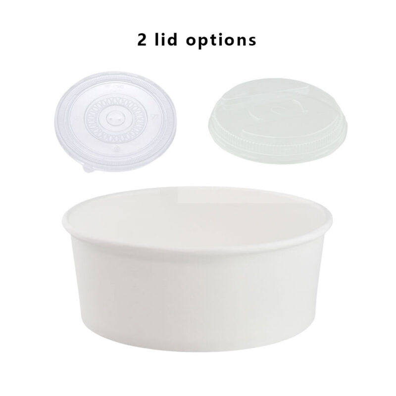 JC 900ML PAPER BOWL WHITE (50PCS X 12SLV) - Image 2