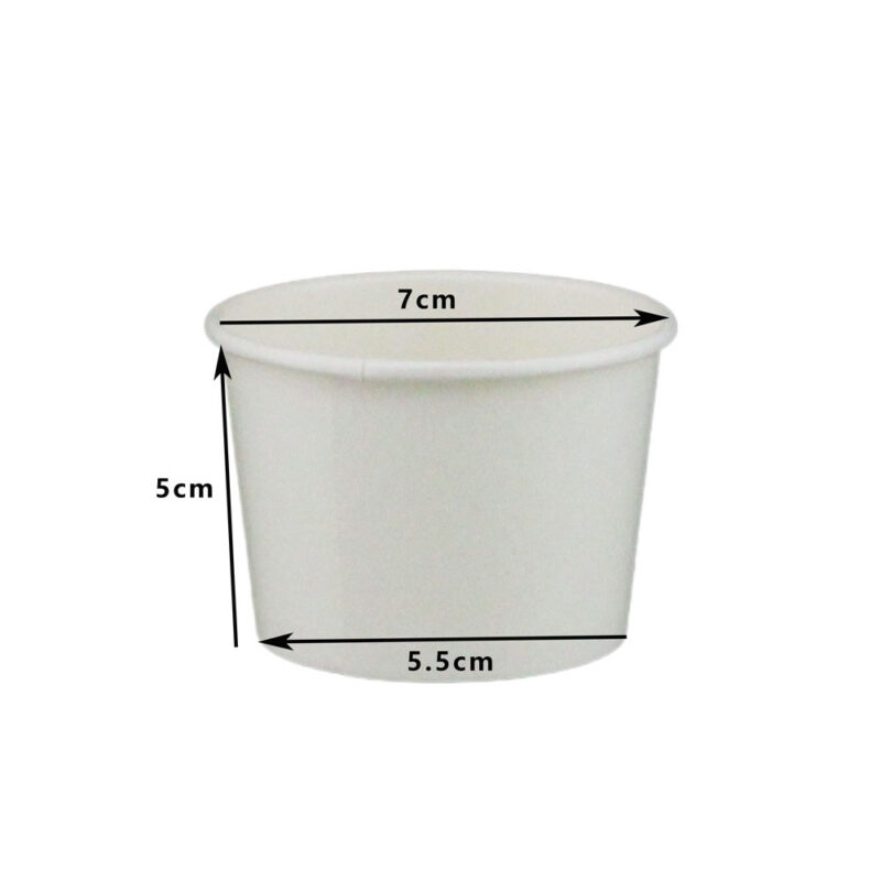 JC 4OZ PAPER BOWL WHITE (50PCS X 40SLV) - Image 2