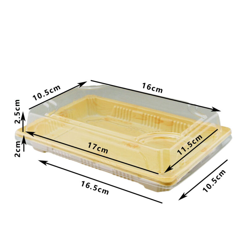 JC SA2 (813) LUXUARY SUSHI TRAY SET  YELLOW (100PCS X 5SET) - Image 2