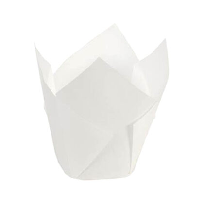 DP TULIP CUP 60GSM 60MM BASE WHITE (200PCS X 10/CTN)