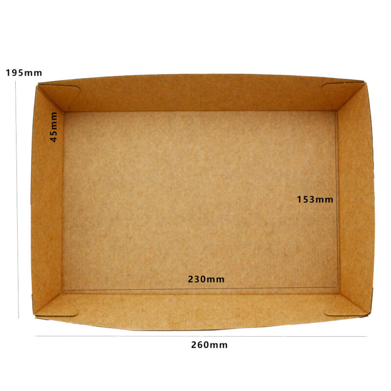 PN ENVIRO KRAFT BOARD TRAY 4 (250PCS/CTN) - Image 2