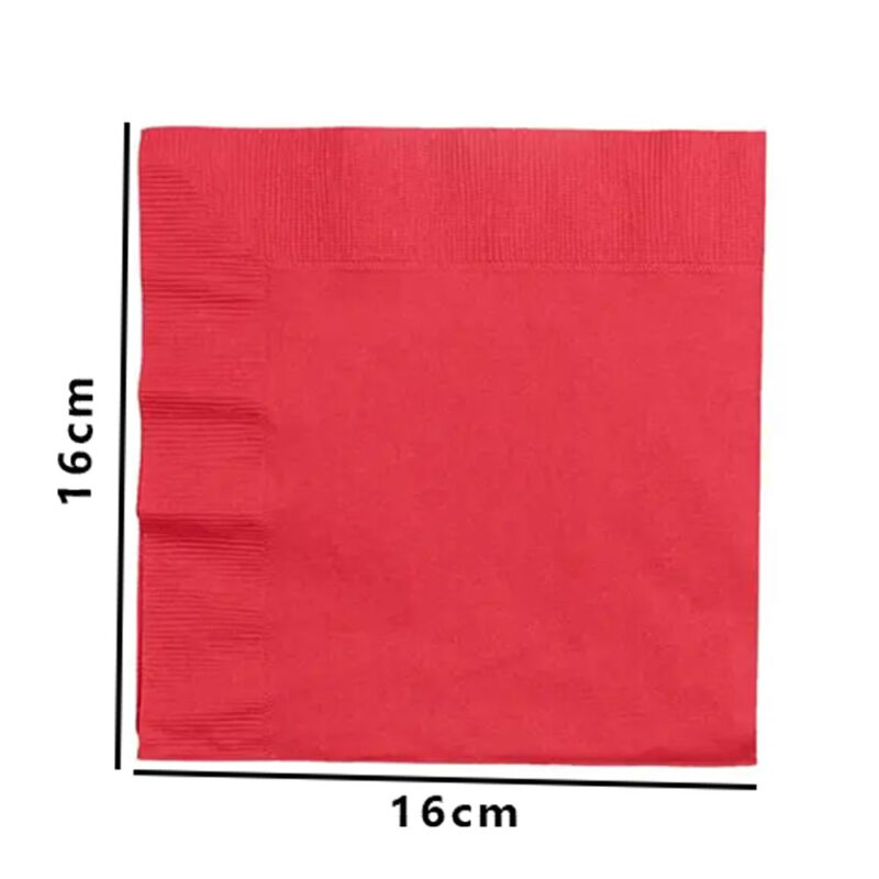 GC 2 PLY LUNCHEON RED 1/4 NAPKIN (2000PCS/CTN) - Image 2
