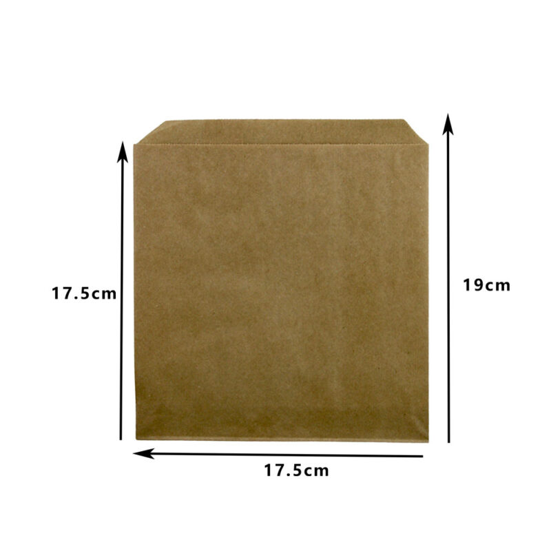 HC 1 SQ BROWN BAG (500PCS/PACK) - Image 2