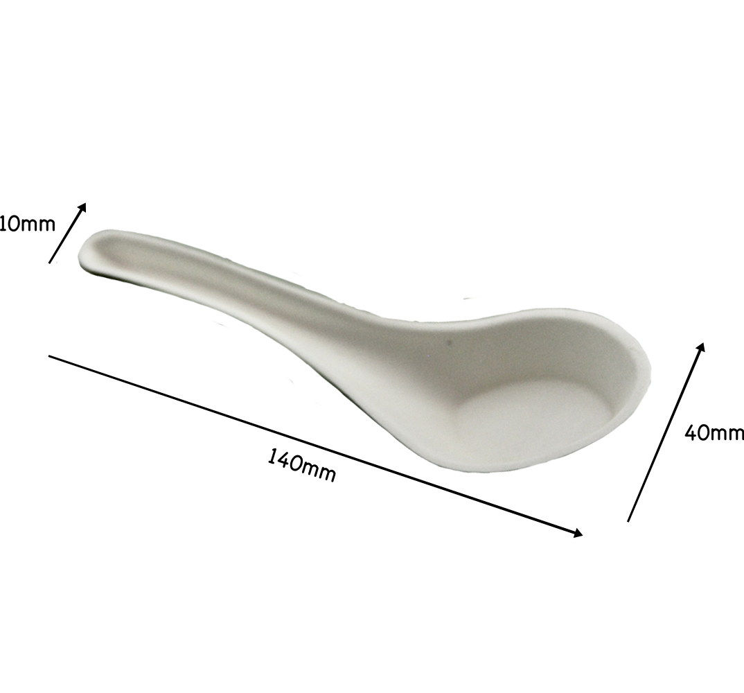 YP CHINESE SUGARCANE SPOON LARGE (100PCS X 10PACK) Quality Food Packaging