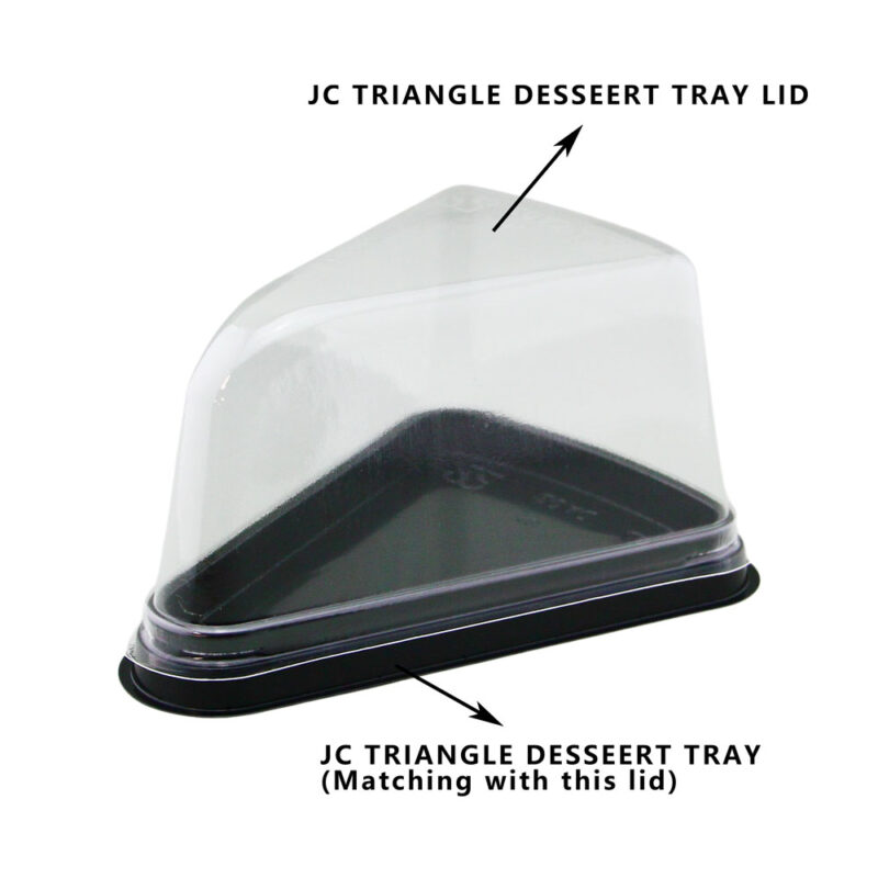 JC TRIANGLE DESSERT TRAY LID (50PCS X 24SLV) - Image 3