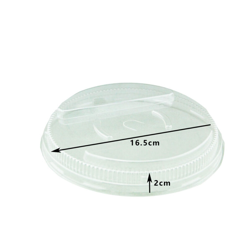 JC 620/900ML PAPER BOWL DOME LID - CLEAR (50PCS X 12SLV) - Image 2
