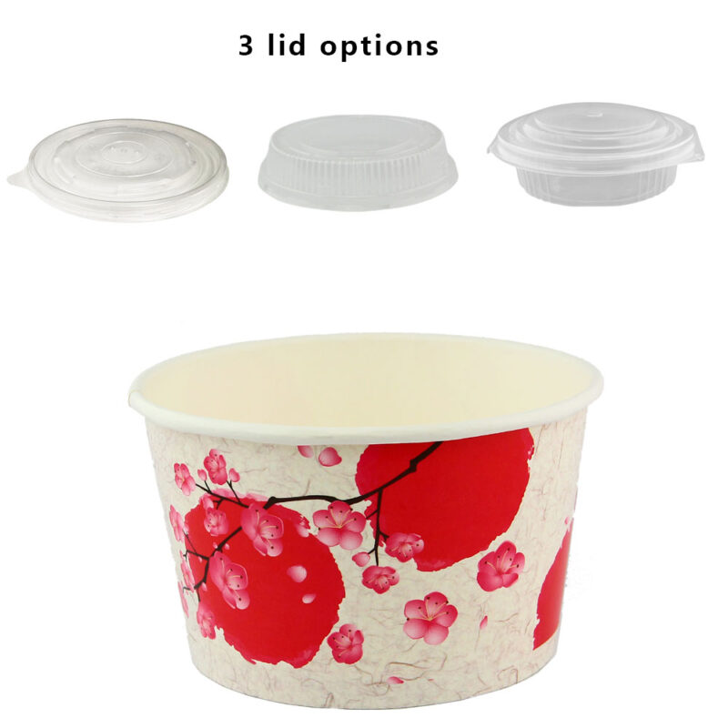 JC 850ML PAPER BOWL - SAKURA (50PCS X 12SLV) - Image 2