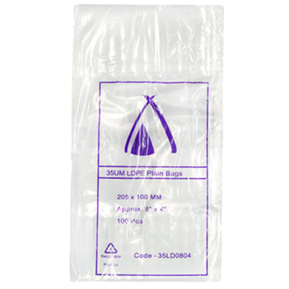 TP 8 X 4 LDPE BAG 35UM (100PCS X 10PACK)