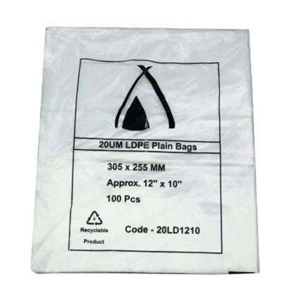 TP 12 x 10 LDPE BAG 20um (100PCS X 10PACK)