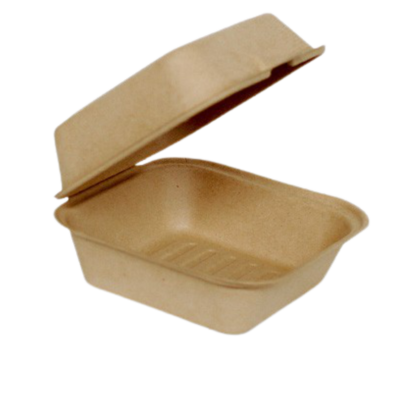 PAC 6  BURGER CLAMSHELL NATURE (100PCS X 4SLV)