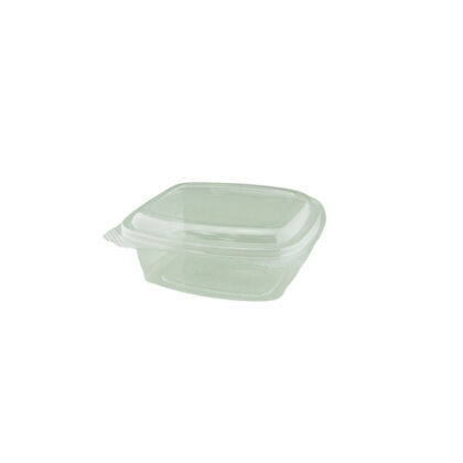 PAC 12OZ PET HINGED RECTANGULAR CONTAINER (50PCS X 6SLV)