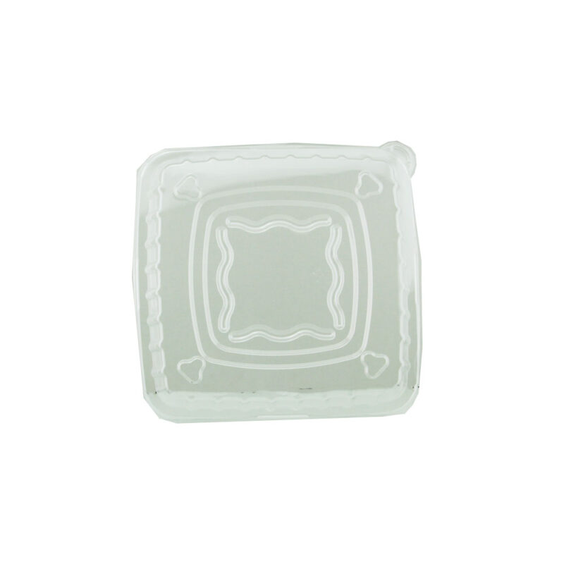 PAC PET LID FOR 16/24/32/42OZ SUGARCANE SQUARE CONTAINER (75PCS X 4SLV)