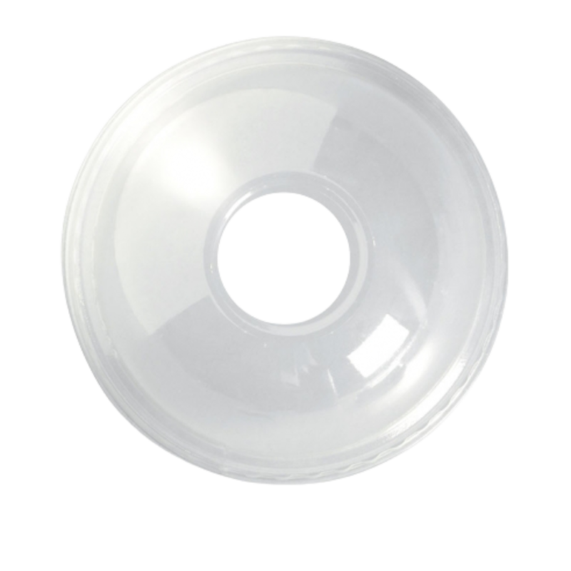 BP DOME LID WITH 20MM HOLE FOR 300-700ML BIO CUPS(100PCS X 10SLV)