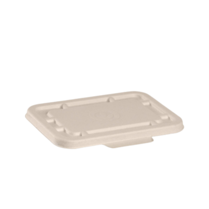 BP PULP LID NATURAL FOR 500, 600 SUGARCANE (125PCS X 4SLV)