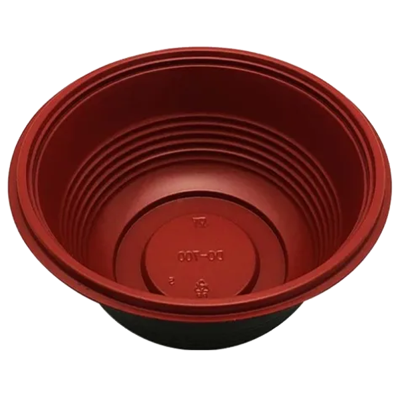 DONBURI BOWL BLACK & RED 700ML (50PCS X 6SLV)