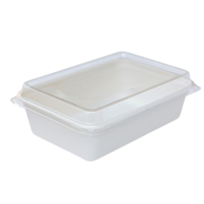 PAC PET LID FOR 18OZ SUGARCANE TRAY (125PCS X 4SLV)