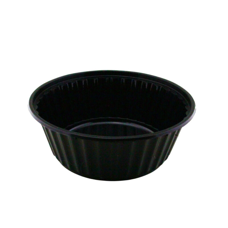 SW 1000ML BLACK REB ROUND CONTAINER (300PCS/CTN)
