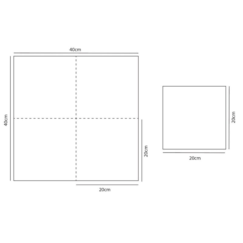 GC 2 PLY QUILTED DINNER 1/4 FOLD NAPKIN RED" (1000PCS/CTN)" - Image 3