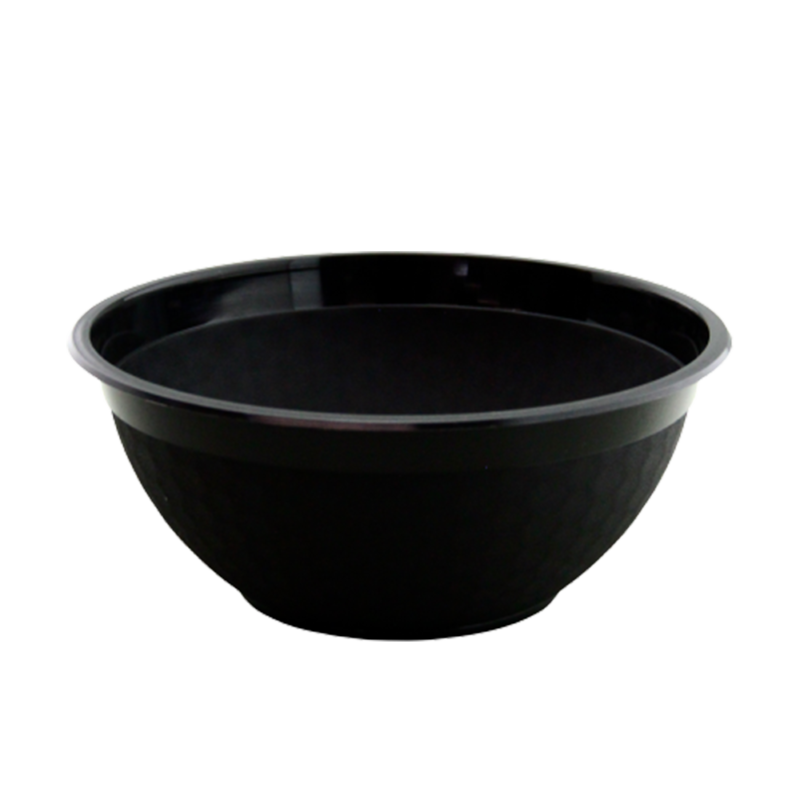 QP 750ML PLASTIC BOWL BLACK (50PCS X 8SLV)