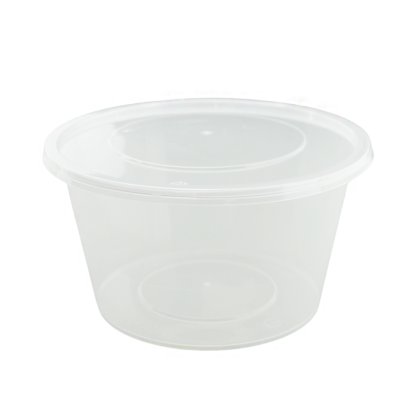 KK 1250ML PLASTIC BOWL CLEAR (50PCS X 4SLV)