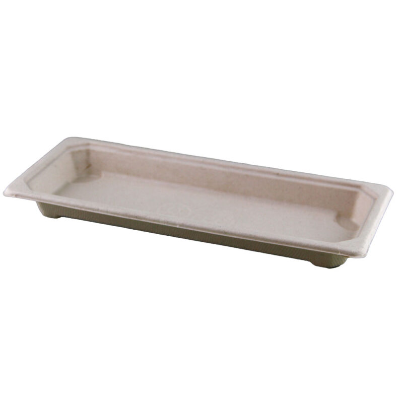 PAC SUGARCANE SUSHI TRAY LONG (SA6/STLONG) (50PCS X 12SLV) - NEW