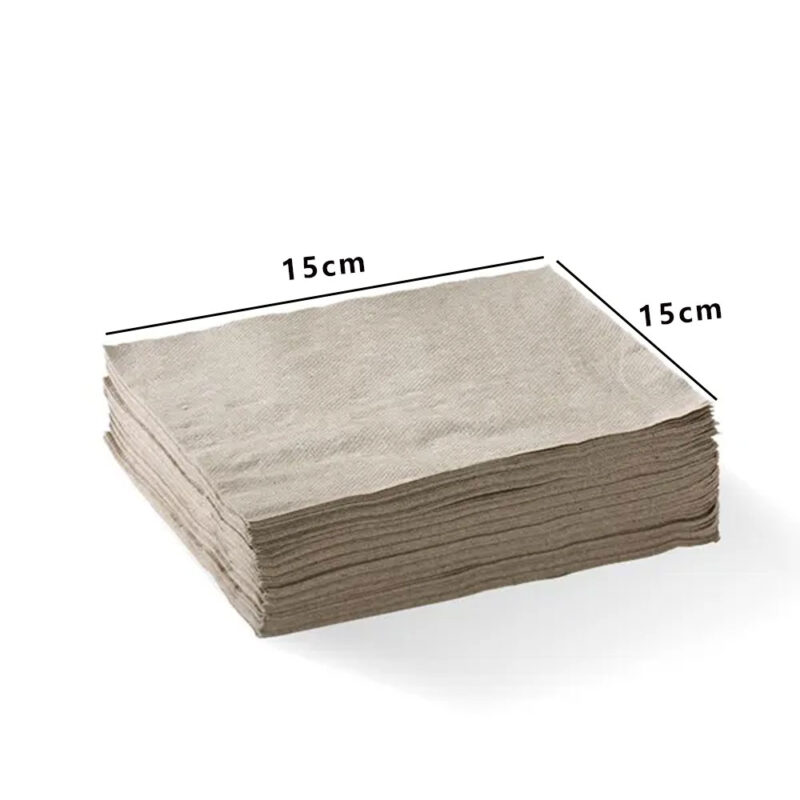 2 PLY LUNCHEON NAPKINS 1/4 FOLD NATURAL (2000PCS/CTN) - Image 2