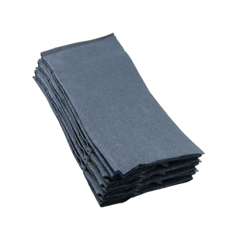 GC 2PLY ELEGANT QUILTED DINNER NAPKIN GT FOLD BLACK 1000PCS/CTN