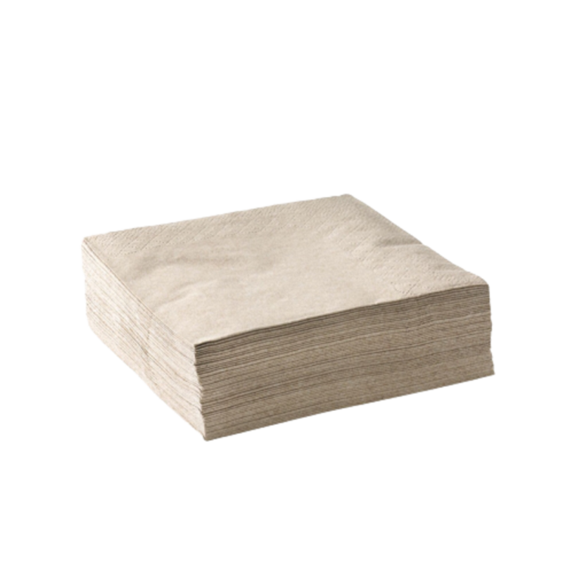 GC 2PLY COCKTAIL NAPKINS KRAFT (2000PCS/CTN)