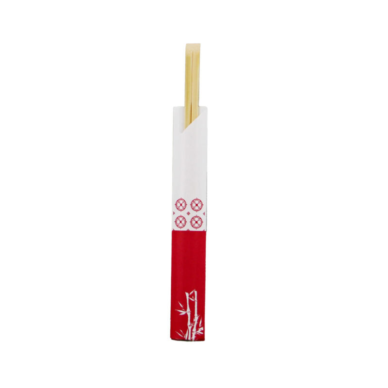 GV 24CM BAMBOO TENSOGE CHOPSTICK WITH OPEN PAPER (100PCS X 30PACK)