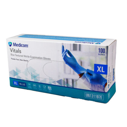 MDC VITALS NITRILE PF GLOVE BLUE XL (100PCS X 10PACK)