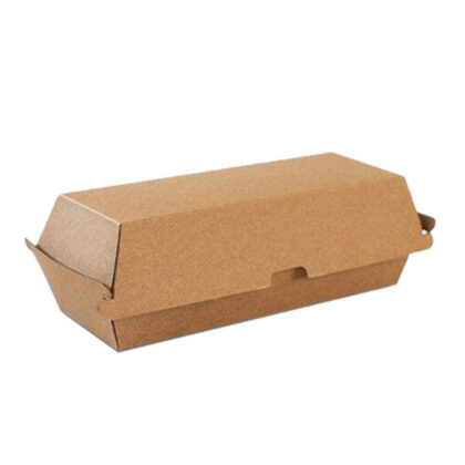 HOT DOG BOX CORRUGATED BROWN (200PCS/CTN)