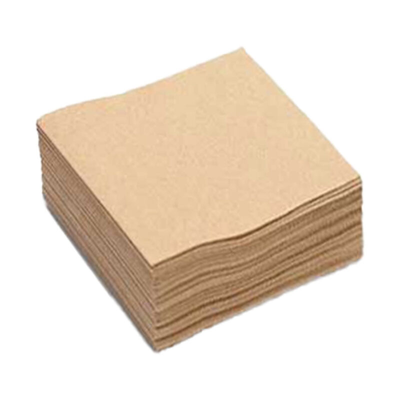 GC 1PLY LUNCHEON NAPKIN 1/4 FOLD BROWN KRAFT (500PCSX6PACK)
