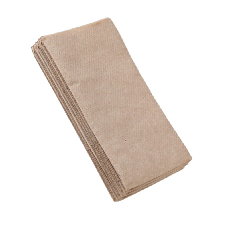 GC 2PLY ELEGANT QUILTED DINNER NAPKINS GT FOLD BROWN KRAFT(1000PCS/CTN)