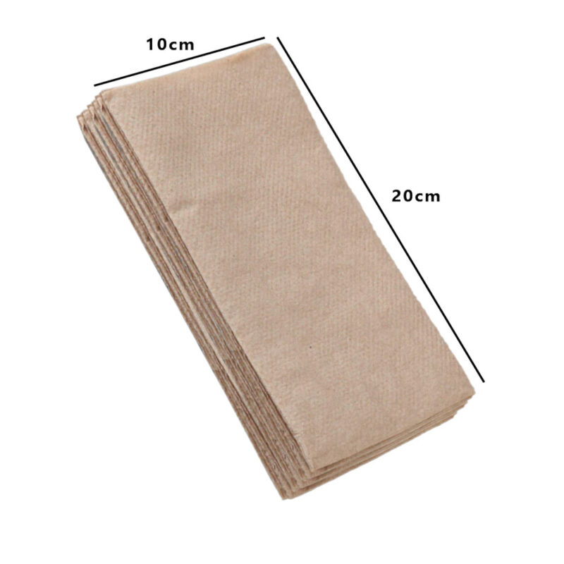 GC 2PLY ELEGANT QUILTED DINNER NAPKINS GT FOLD BROWN KRAFT(1000PCS/CTN) - Image 2