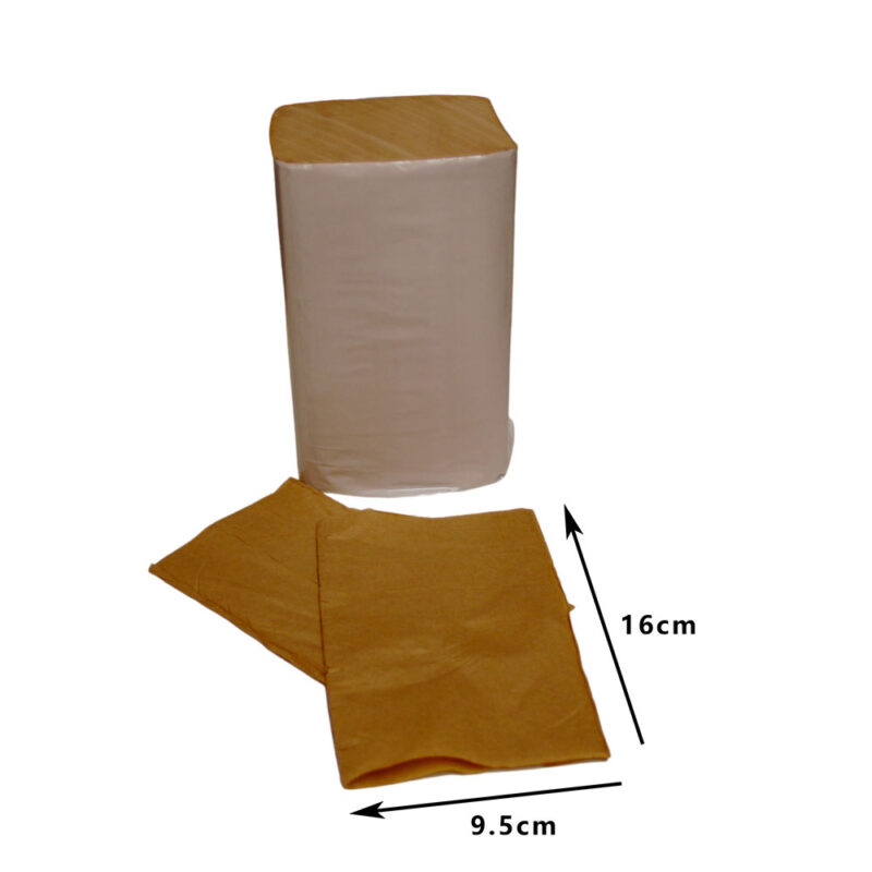 GC 2PLY INTERFOLD(N4) NAPKIN BROWN KRAFT (24PACK x 250PCS) - Image 2
