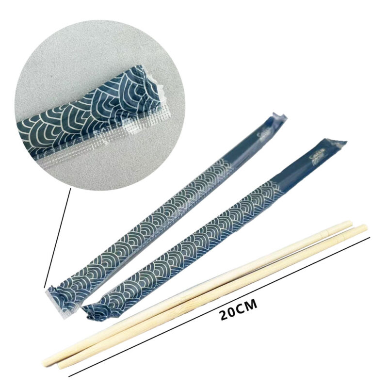 GREENMORE 20CM ROUND BAMBOO CHOPSTICK WITH OPP COVER (100PCS X 30PACK) - Image 2
