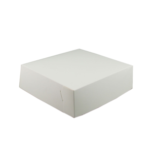 8" X 8" X 2.5"  WHITE CAKE BOX
