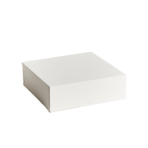 12" X 12" X 6" WHITE CAKE BOX