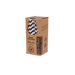 PAPER REGULAR STRAW STRIPE BLACK