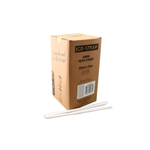 ECO PAPER JUMBO STRAW WHITE